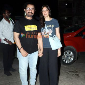 Photos: Aamir Khan, Gauri Spratt and team Sitaare Zameen Par snapped at Juhu PVR